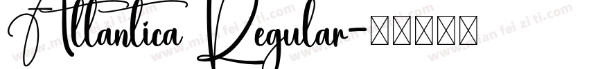 Atlantica Regular字体转换